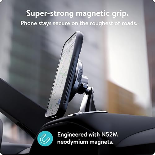 Miniatura 2 de Mous - Soporte MagSafe de carga inalámbrica compatible con succión MagSafe - Cargador MagSafe para coche - Compatible con teléfonos iPhone 15141312