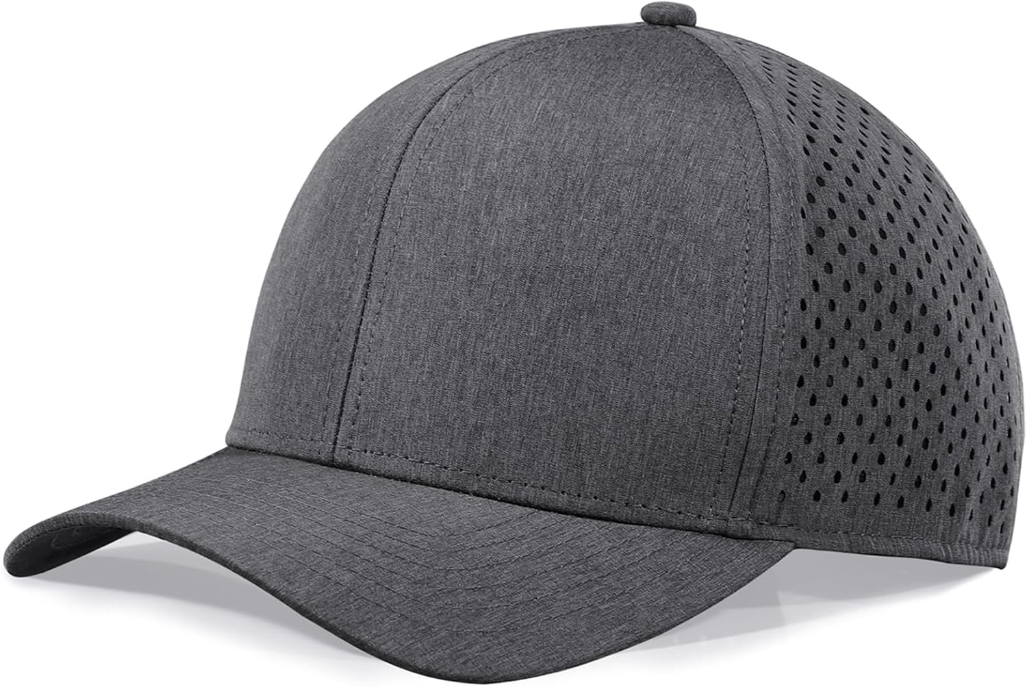 Oversize XXL Baseball Cap for Big Heads, Extra Large Performance Snapback Hats, Plus Size Quick Dry Mesh Ball Cap Large-4X-Large Grey