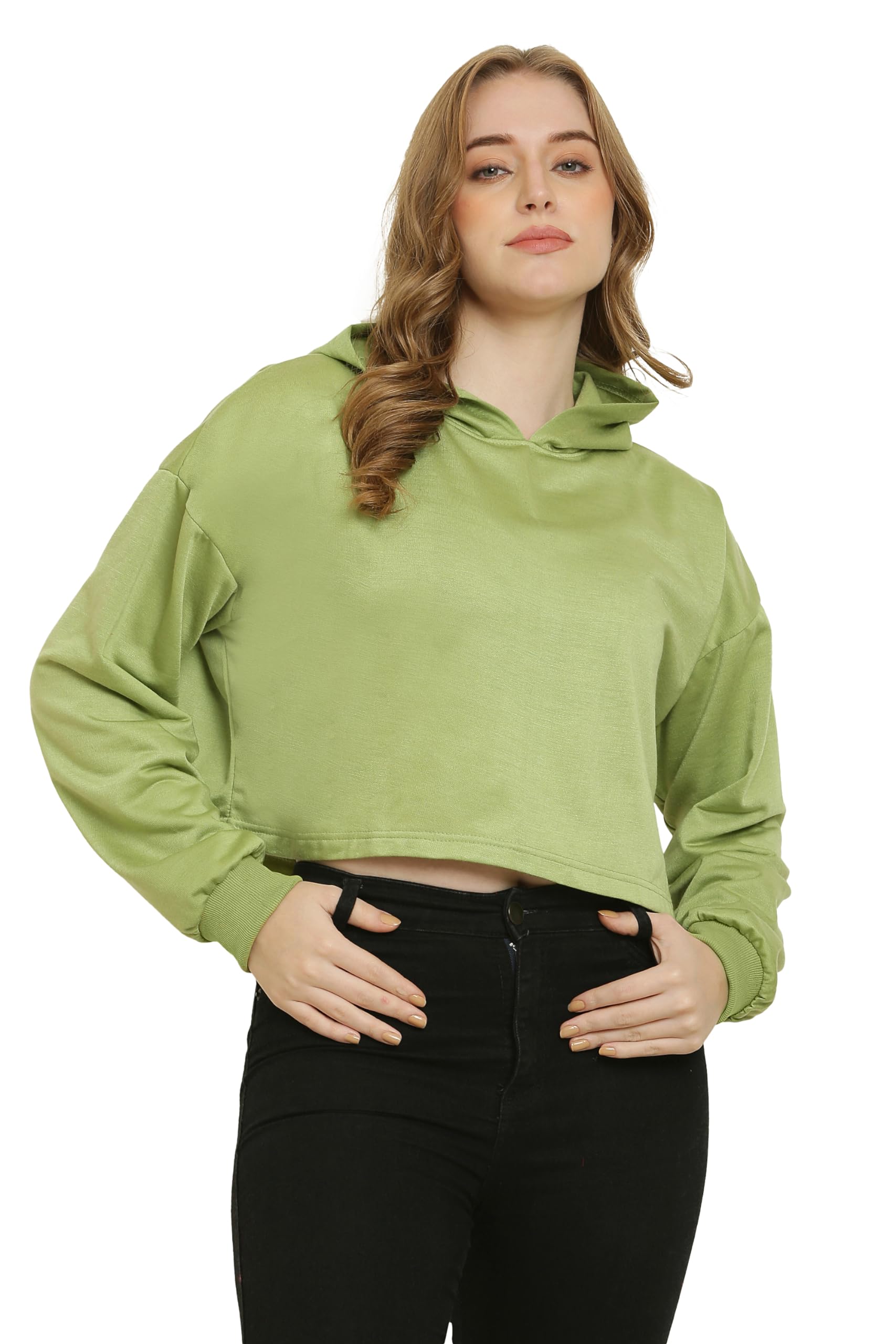 ELEANCE Women’s Trendy Crop Hoodies, Fleece Material Full Sleeves, Hooded Neck Womens Sweatshirt || Regular&Plus Sizes || 3XL - 10XL || (11COLOURS)-picture-19