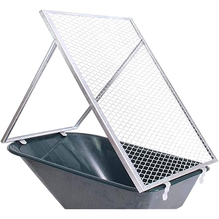 TRUTZHOLM® Schubkarren Durchwurfsieb Gartensieb Sieb Kompost Gitter Durchwurfgitter Erdsieb (100x60cm)