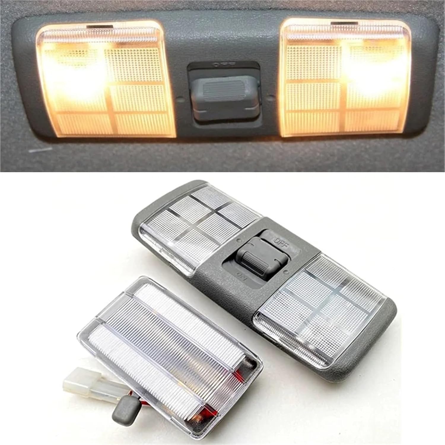 Car Dome Light Reading Lamp MB774928 Compatible with Mitsubishi Pajero/Shogun Montero V31 V32 V33 V43 1990-2004 Q6(1 Set)