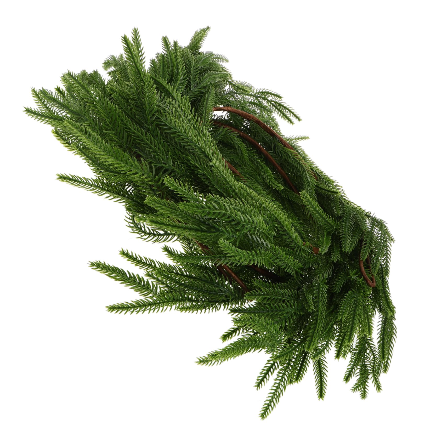 Luxshiny Guirnalda de Agujas de Pino Artificiales Guirnalda de Vegetación para Decoración de Fiesta Navideña para Repisa Metros