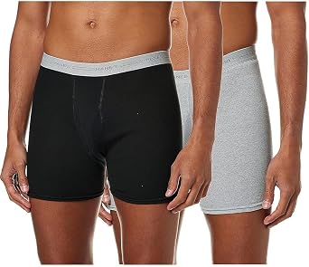 Hanes mens Assorted Boxer Briefs 2-Pack