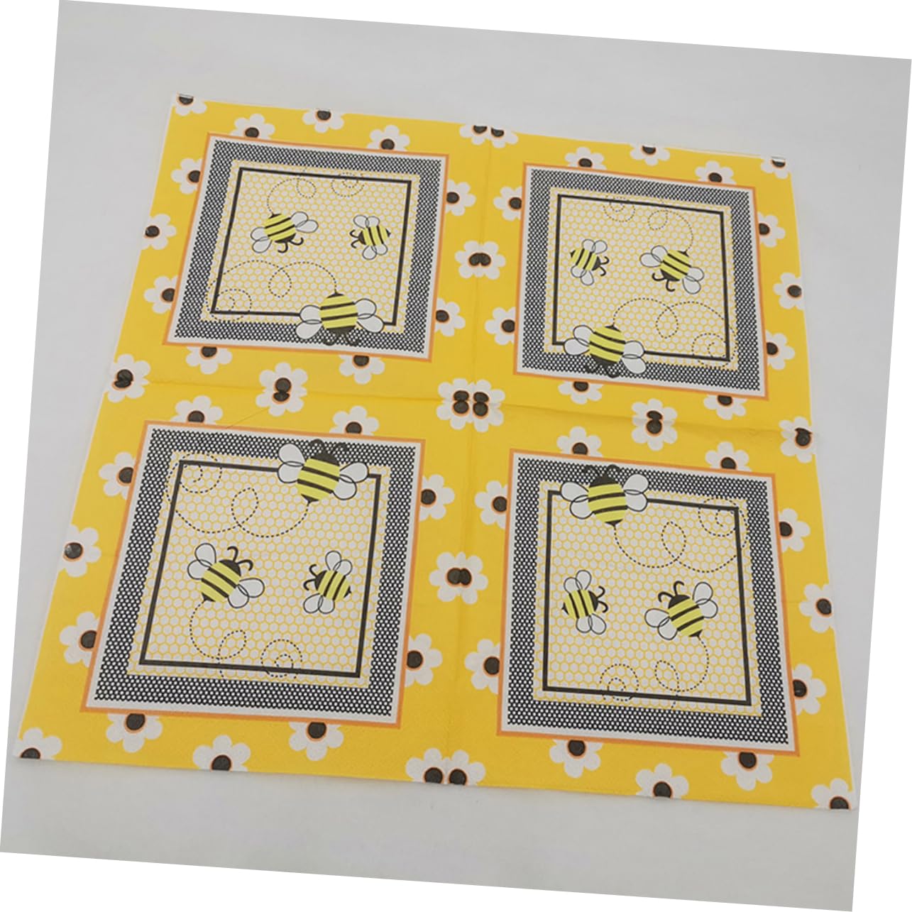 Servilletas de Papel Impresas Abejas de Colores, 100 Piezas