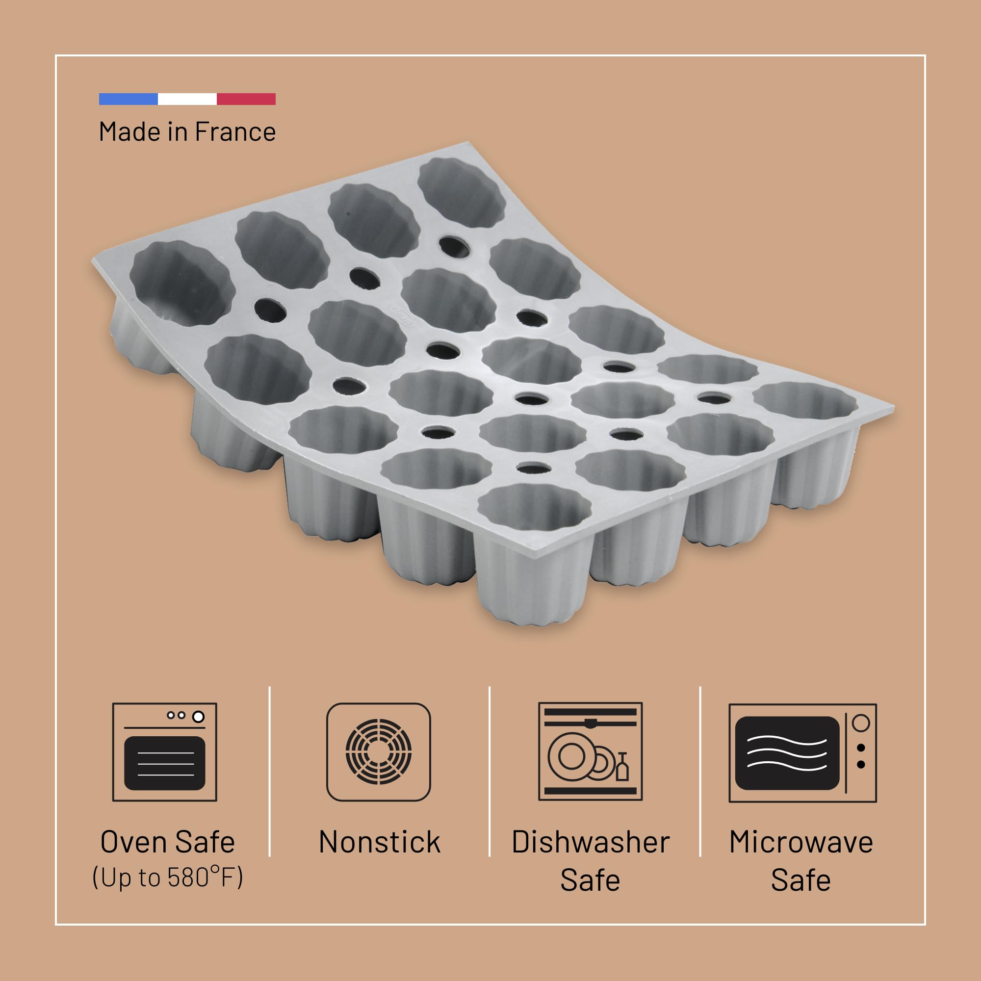 de Buyer Elastomoule 2個セット ミニカヌレ用 de Buyer Elastomoule 2個セット ミニカヌレ用 Amazon.com: de