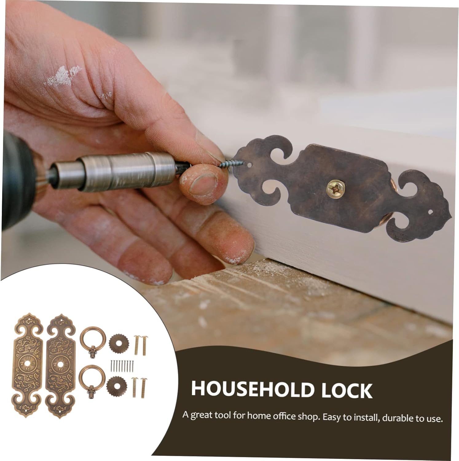 DOITOOL 2pcs Handle Antique Vintage Pull Knobs
