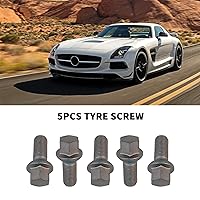 Vista 6 de 5 piezas M14 x 0.059 in Tornillos de rueda Tuercas para Mercedes Benz 2003-2018 A B C Clase E CLA CLS CLK GLA GLK SLC SLK SL 200 250 280 300 350 63