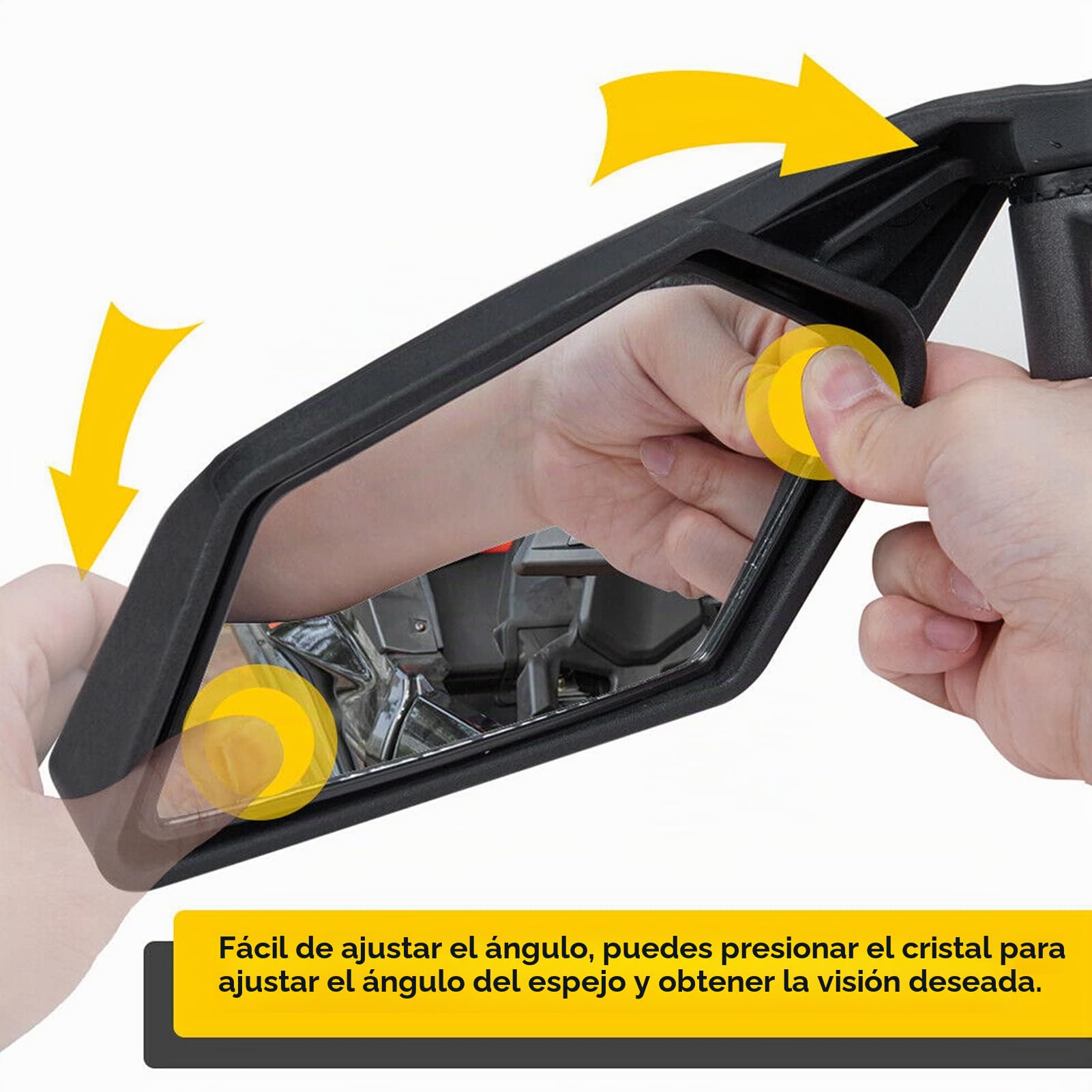 Espejo retrovisor lateral ajustable Espejos retrovisores Accesorio de repuesto adecuado para el espejo UTV Can-Am Maverick X3