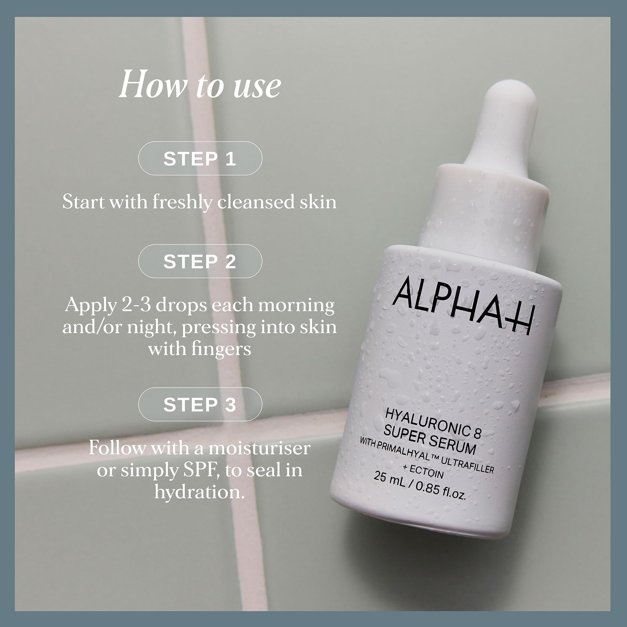 Alpha-H Hyaluronic 8 Super Serum For Your Face - Reduces the Appearance of Fine Lines, Plumps Skin & Boosts Hydration - Daily Hydration For All Skin Types (25ml)