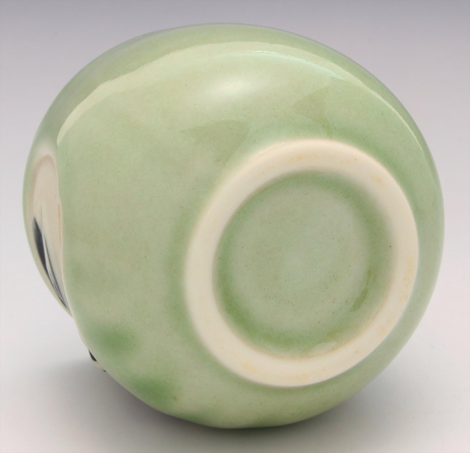 Kaju Life K12260 Glass Cup, Green, 2.0 fl oz (60 ml), Mino Ware Feng Shui Daruma Glass