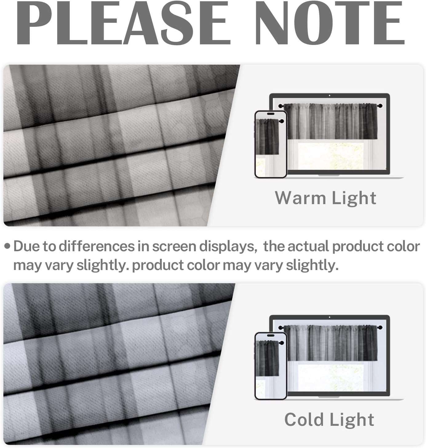 Emvency 4 Pack Valances Window Treatments, Black and Grey Striped Abstract Blackout Adjustable for Living Room Bathroom Bedroom Kitchen Over Sink, 52x12 Inch Rod Pocket Valances