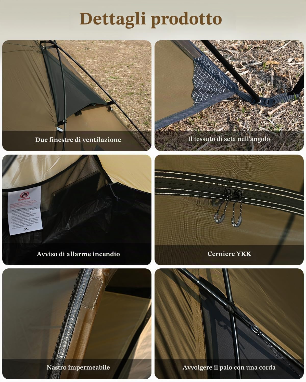 TOMOUNT - Tenda da campeggio per 1-2 persone, impermeabile, ultraleggera, in nylon, 1,5 kg-2 kg, per escursionismo, campeggio, attività all'aperto