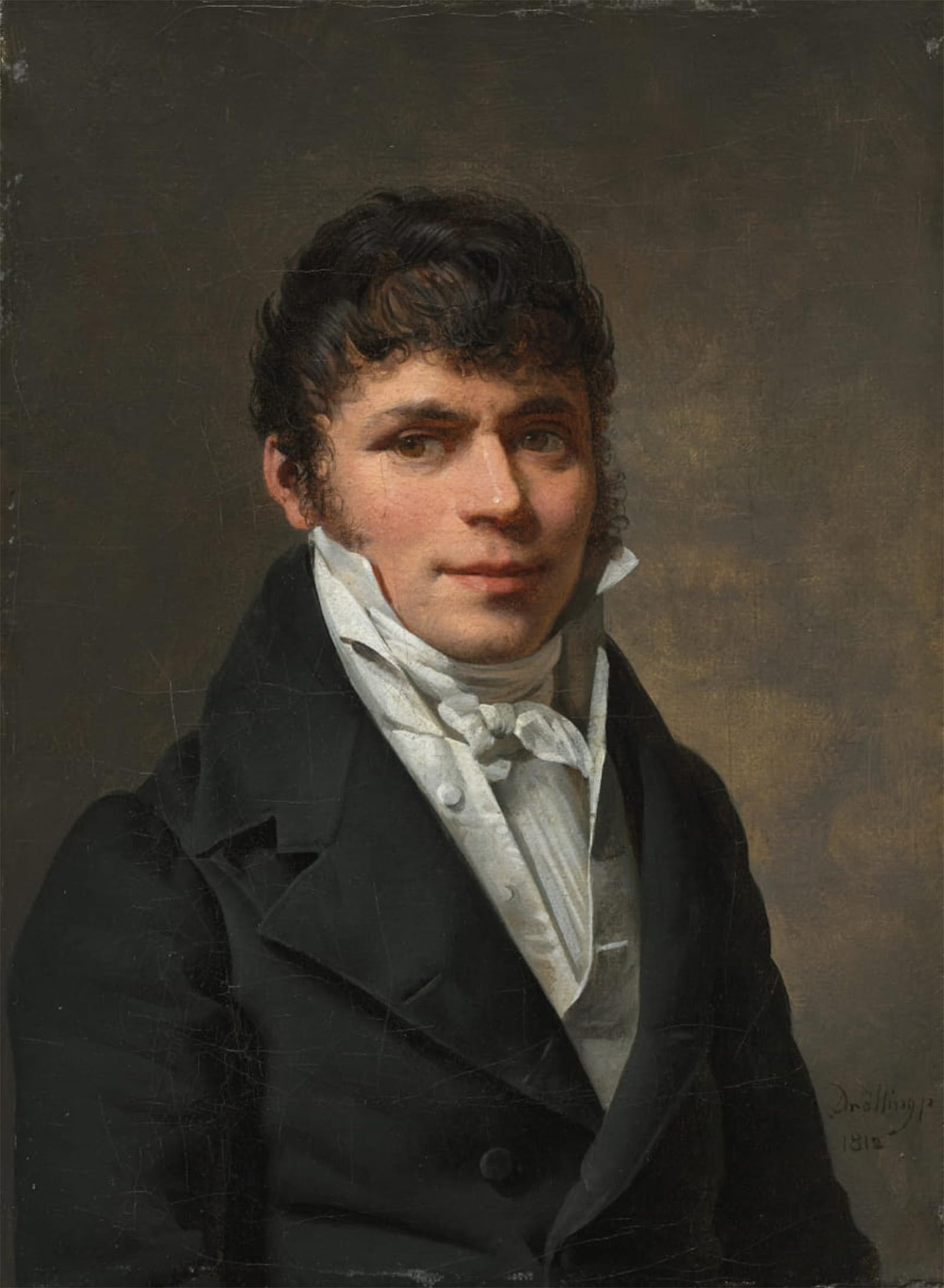 ARTXLXXBN Famous Painting Canvas Artwork Graffiti Print Nicolas Louis Faret by Famous Artist Portrait Canvas Image for Home Decor 60x90cm