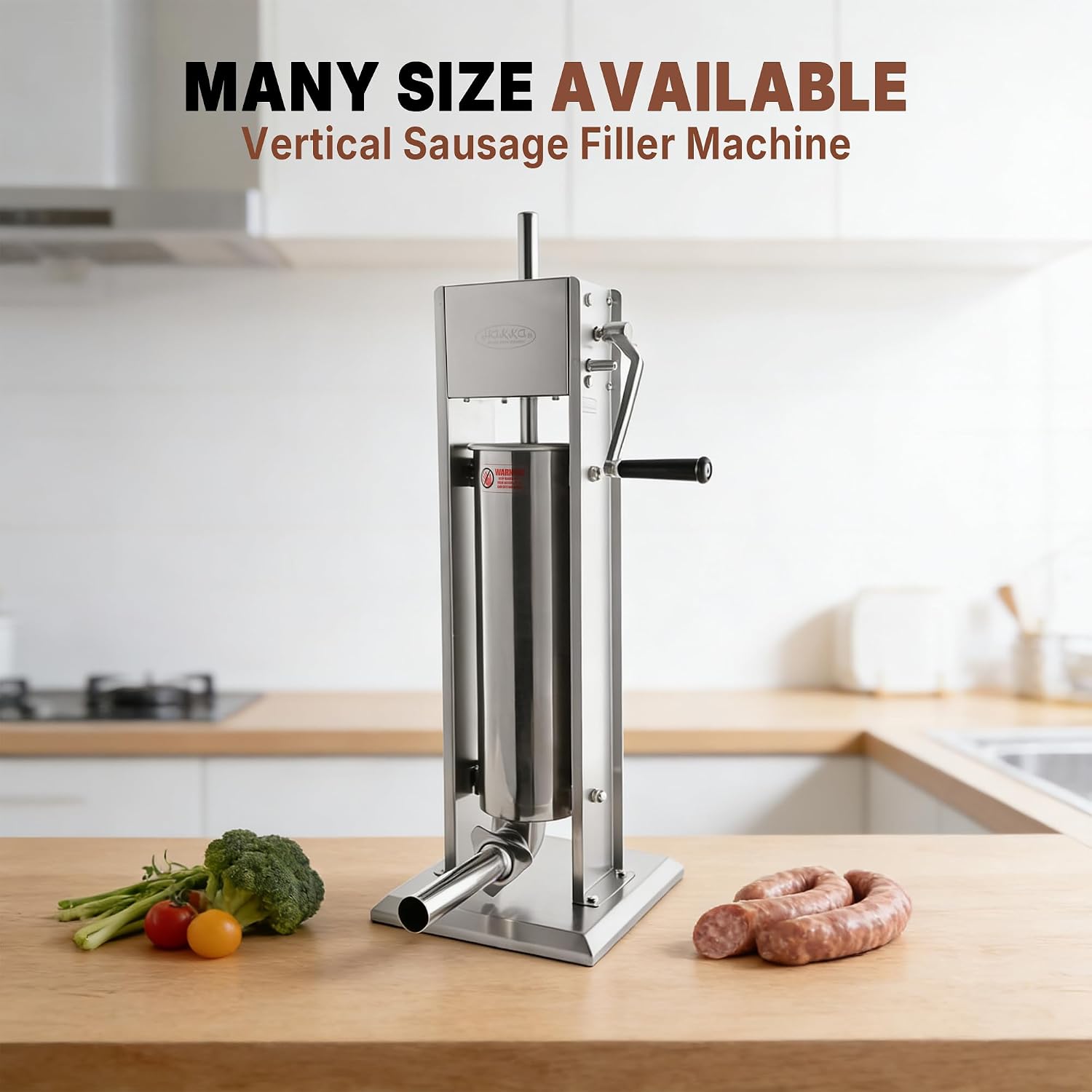 Hakka 2 in 1 Sausage Stuffer and Spanish Churro Maker Machines (15LB/7L)