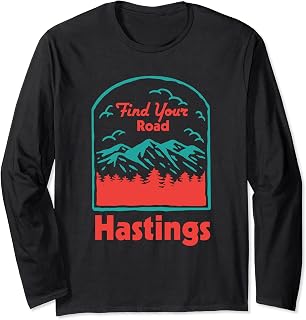 Find Your Road Camping Sayings Camper Quotes Hastings Long Sleeve T-Shirt