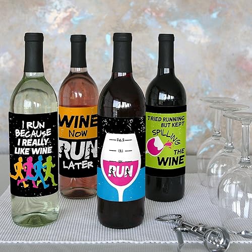 Miniatura 7 de Big Dot of Happiness Set the Pace - Correr - Decoraciones para fiestas de atletismo, campo traviesa o maratón para mujeres y hombres - Calcomanías