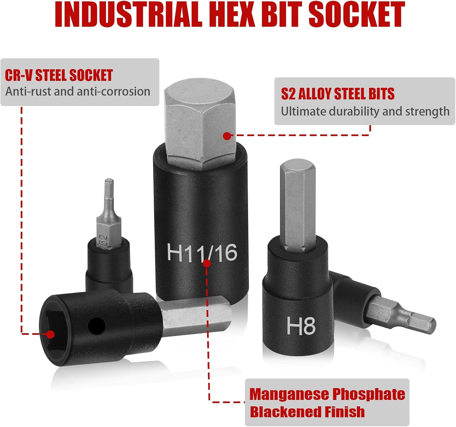 27-Piece Screw Extractor Set and 32-Piece Allen Socket Set