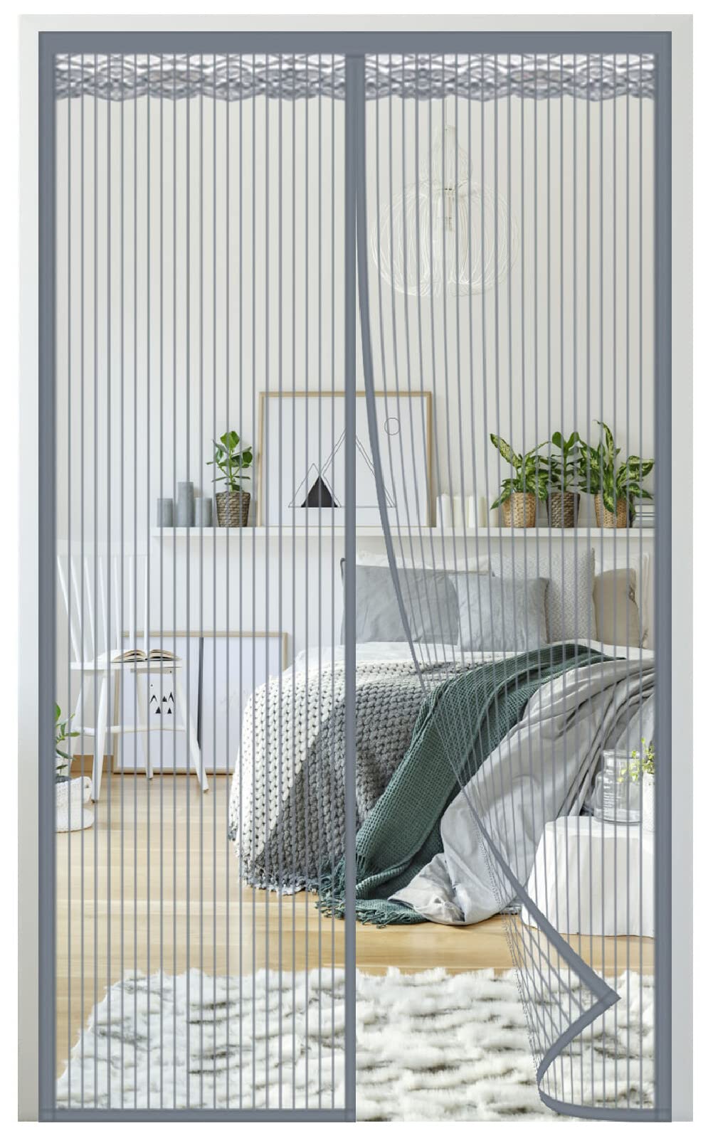 Moustiquaire Magnétique Pour Porte - 75 X 240 Cm - Fermeture