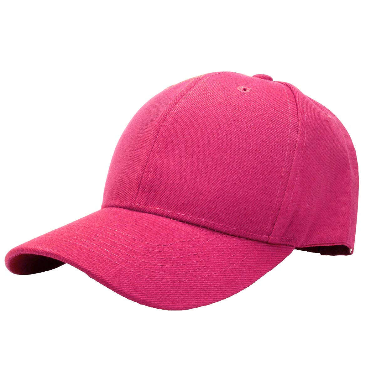 FalariBaseball Dad Cap Adjustable Size for Running Workouts and Outdoor Activities (One Size, 1pc Hot Pink)