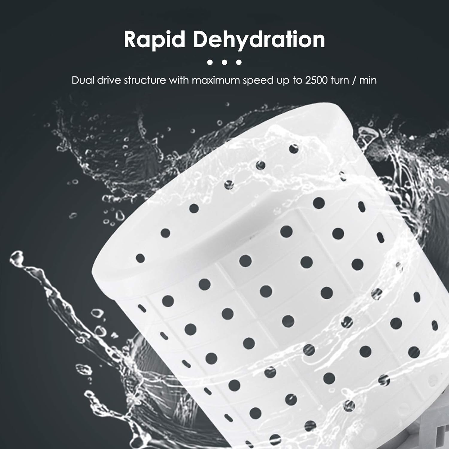 Rеvіеw SEAAN Portable Spin Dryer for Clothes Manual Compact Landuary Dryer Non-electric High-Speed for Apartment Dorm Camping (Blue)