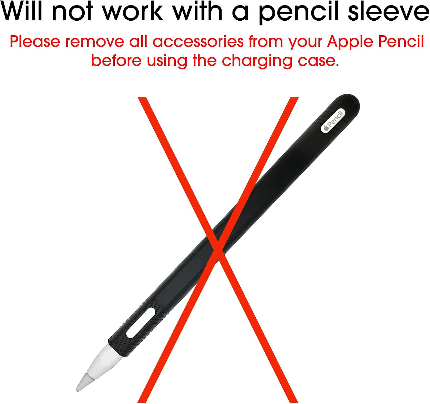 TechMatte Portable Electronic Device Cover, Compatible with Apple Pencil 2nd Generation Only, Charging Case