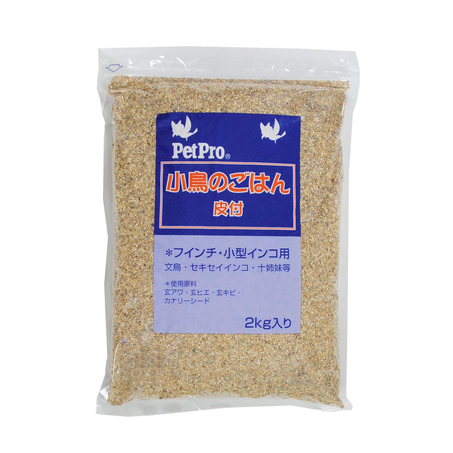 Amazon | ペットプロ ペットプロ小鳥のごはん皮付2kg | ペットプロ 