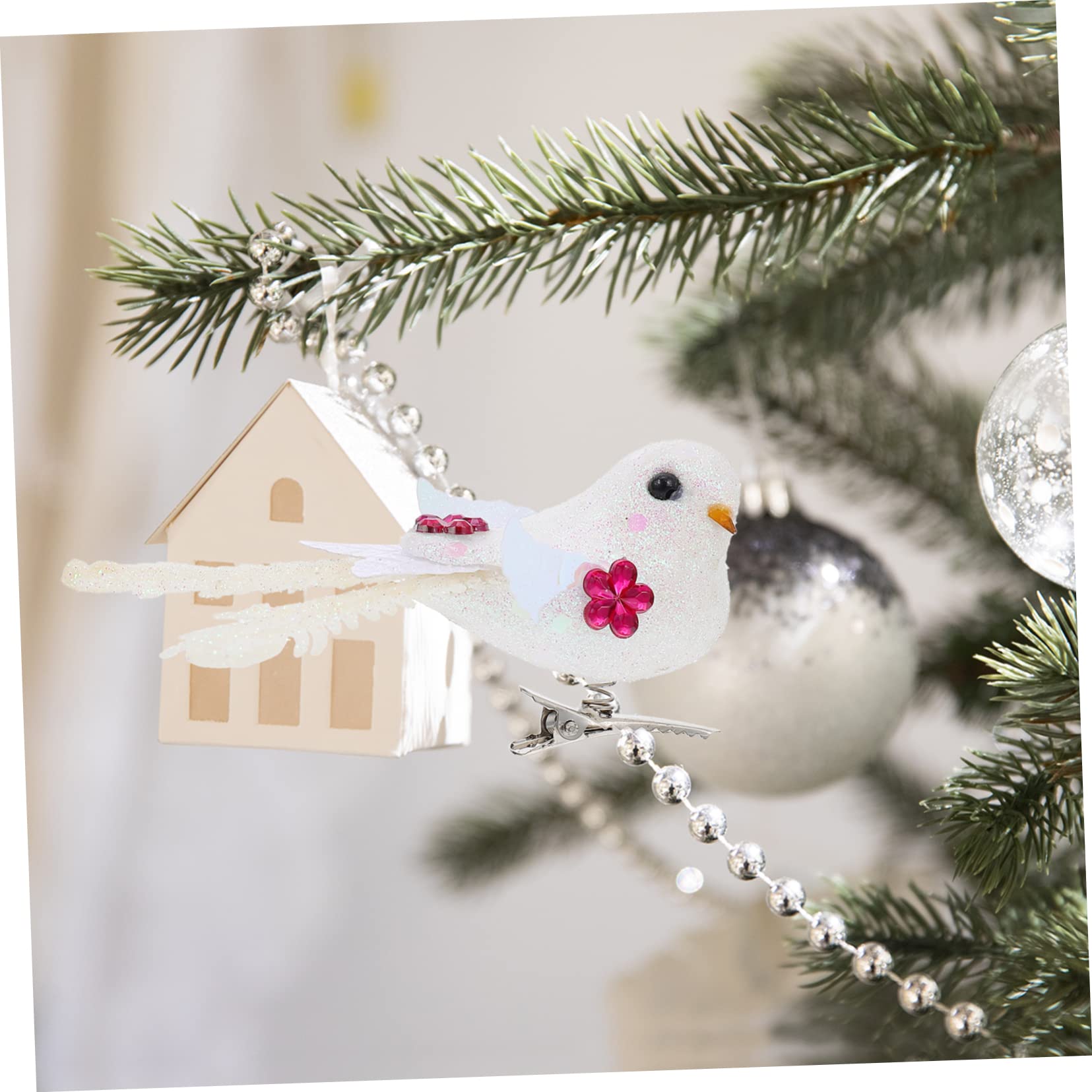 TOPBATHY 30 Pz uccello di schiuma decorazioni cameretta christmas tree decorations passeri artificiali uccelli di simulazione ornamento Arredamento per ufficio Home decor piccoli uccelli