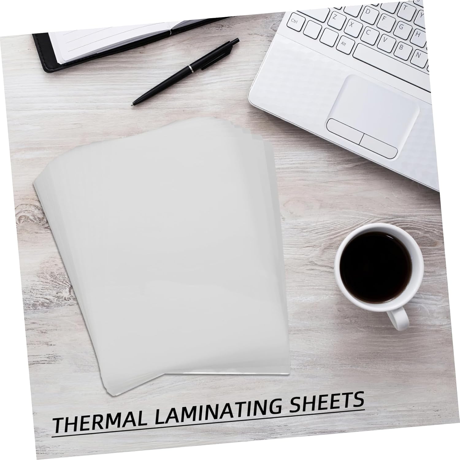 Homoyoyo 100pcs Thermal Laminating Sheets Plastic Lamination Film for Documents School Office Protection
