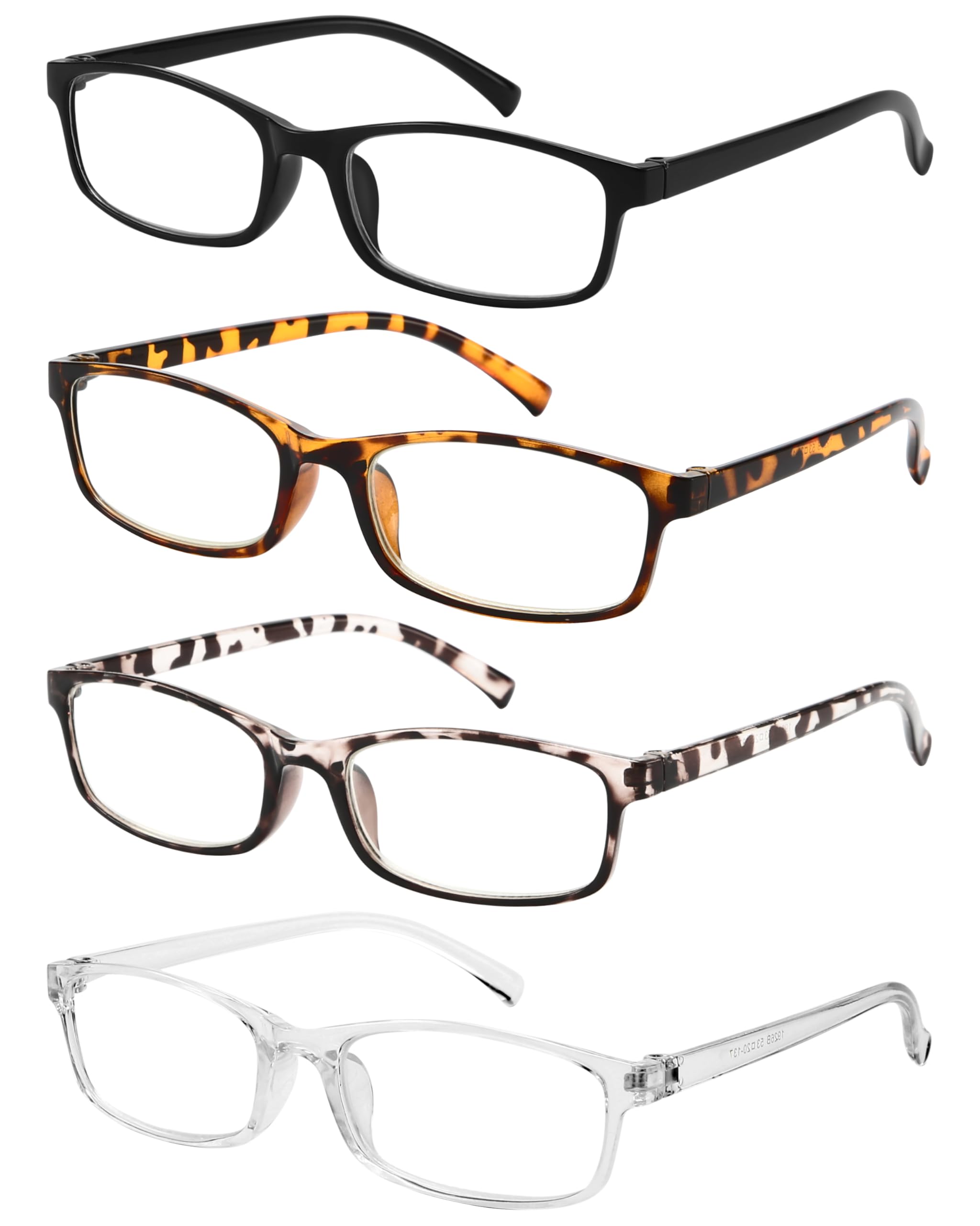 Gaoye +1.0 Multi Pack Reading Glasses - Blue Light Blocking Lenses, TR90 Frames, UV400 - Eyeglasses with Clear Vision