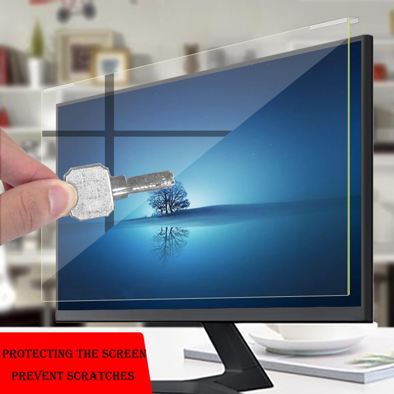 OSUKI 17" a 28" Universal Filtro de Anti Luz Azul y Protector,Protector de Pantalla Premium,Desmontable,Filtros de Pantalla para portátiles,netbooks,Ordenador y Monitores,21.5in (500 * 303mm)
