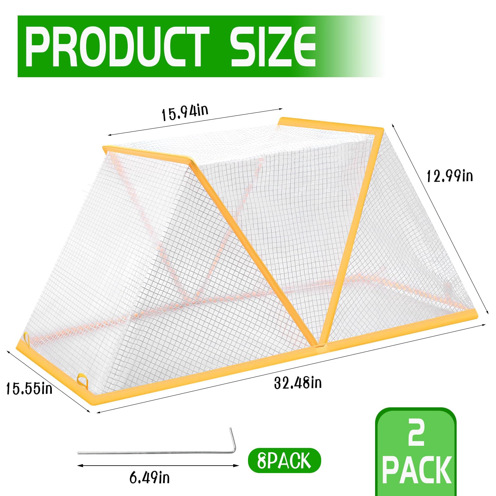 2 Pack Garden Row Accelerator Plants Cover, 32.48