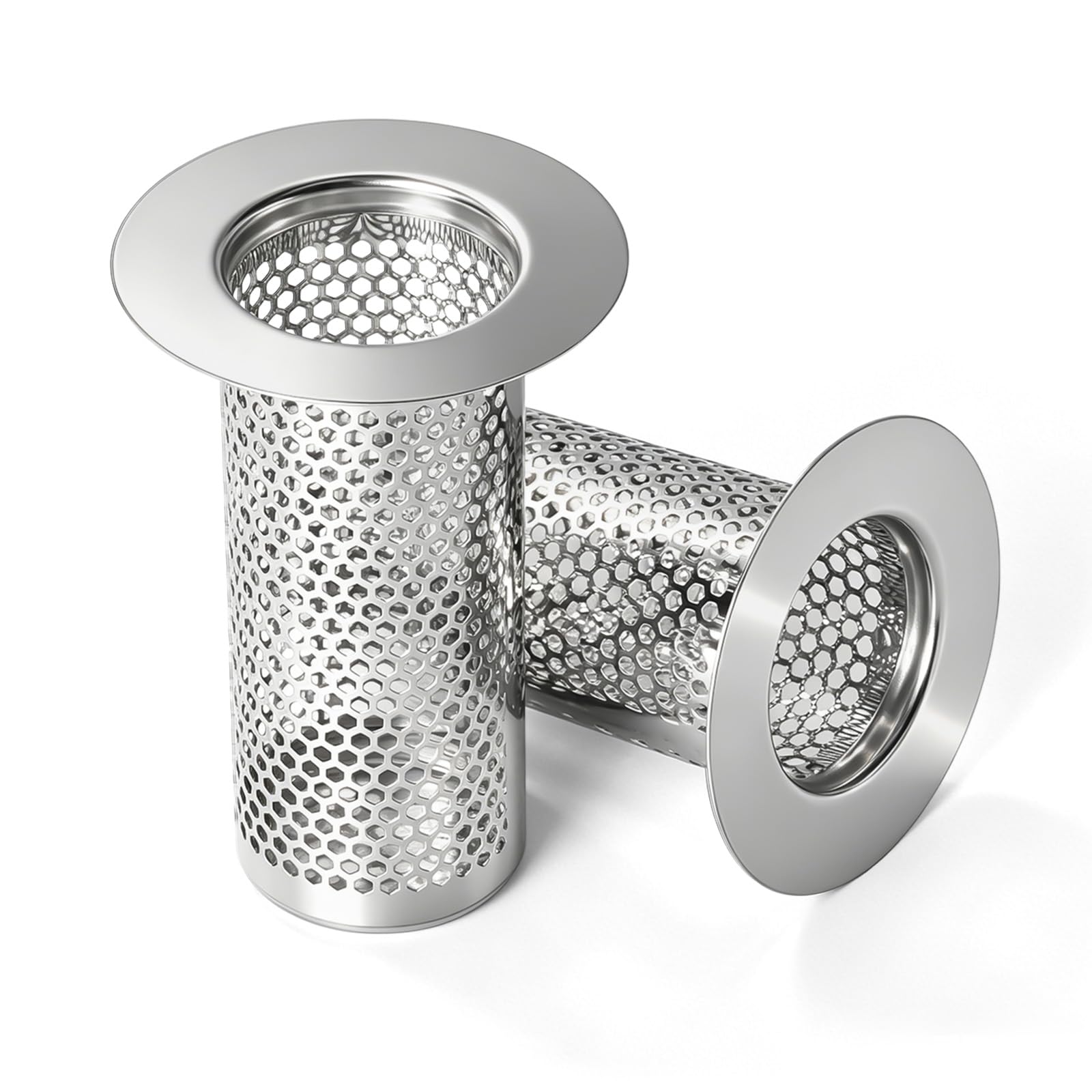 Filtre de vidange de douche en acier inoxydable avec panier profond baignoire