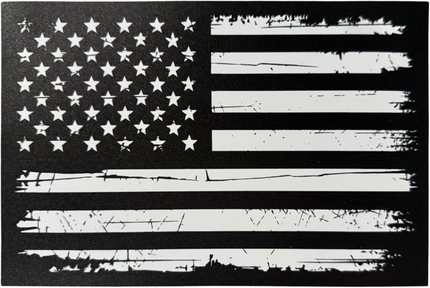 Distressed American Flag Magnet - 4 x 6-1 Pack - Magnetic Flag for Cars and Trucks - Proudly Made in The USA - Super Strong American Flag Decal - Magnetic American Flag
