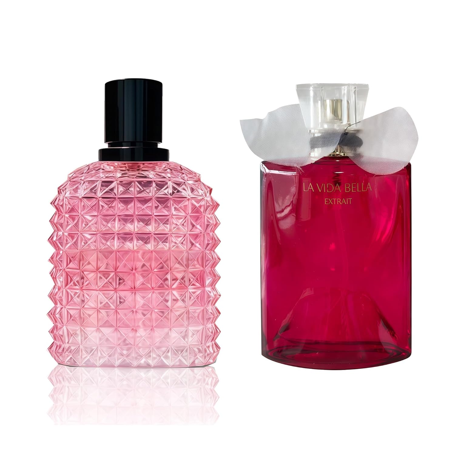 AFLUXE Women's Perfume Set - 2 Pack Eau de Parfum Spray 3.4 Oz Each | Floral Jasmine & Sweet Vanilla with Bergamot & Woody Notes | Long Lasting Original Scent Gift Set for Women (MilaWR&LaviEXT)