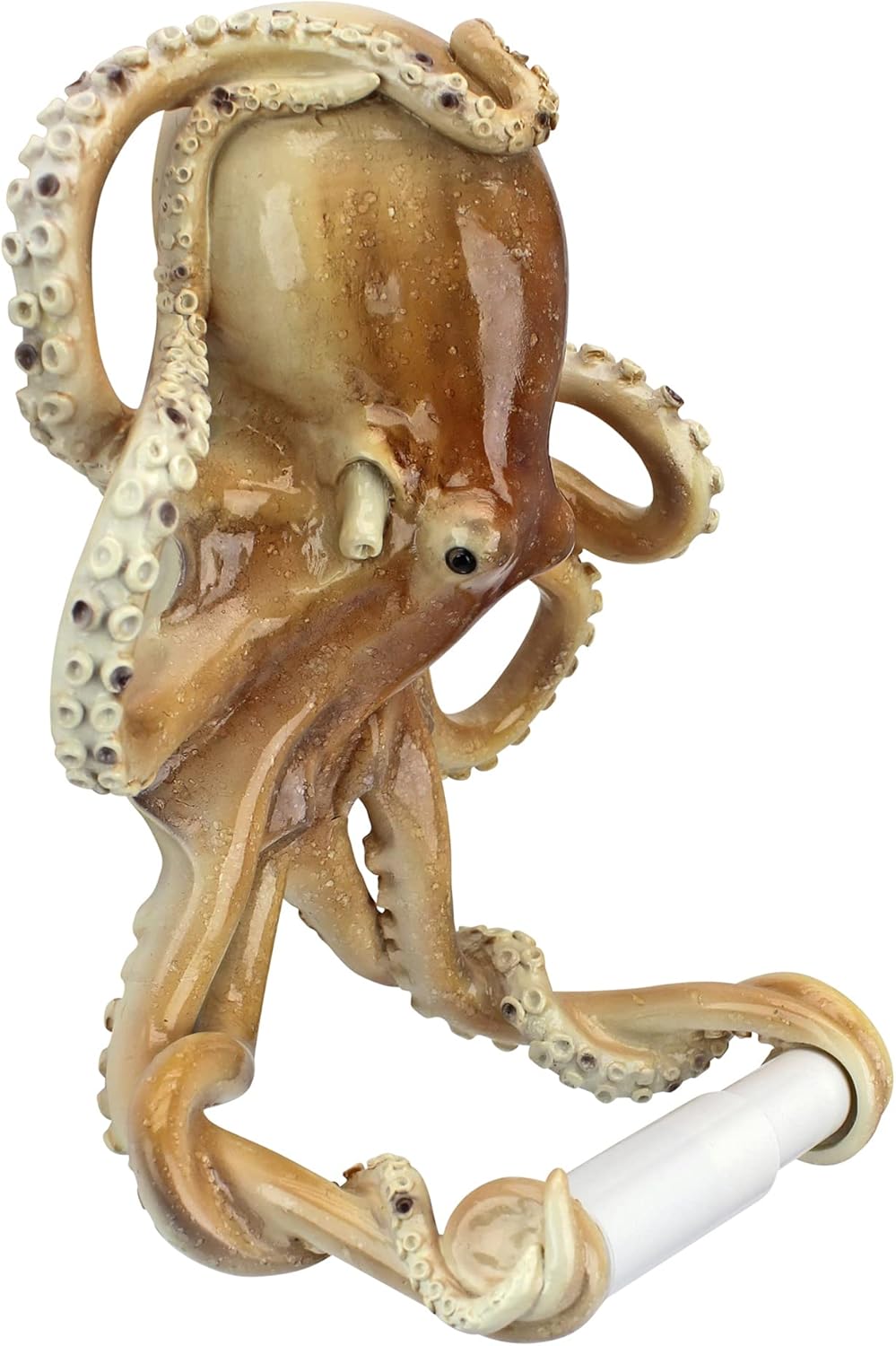 Hand-Painted Resin Octopus Tentacles Toilet Paper Holder