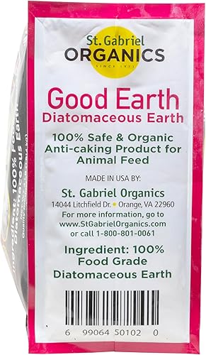 Miniatura 7 de St. Gabriel Organics 50102-0 GoodEarth Tierra de diatomeas de grado alimenticio, 4 libras, color blanco