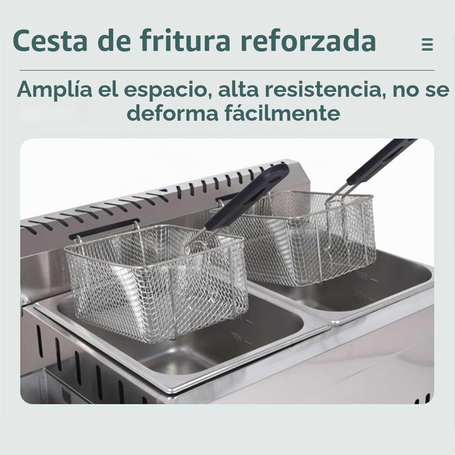 Freidora de gas LPG de acero inoxidable de 10 L x 2, freidora doble de grado comercial con potencia de fuego ajustable, incluye cestas y tapa, limpieza sin esfuerzo