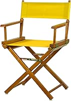 Vista 95 de Silla de Director de 18" Marco Blanco Lona Rosa