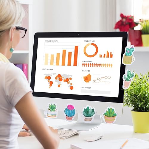 Miniatura 7 de 27 piezas de notas adhesivas de cactus, notas autoadhesivas de cactus, notas adhesivas para suculentas, juego de blocs de notas autoadhesivas para