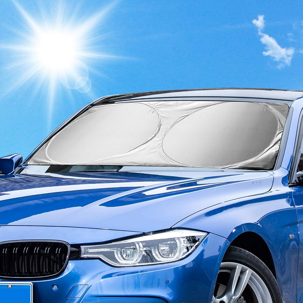 Aazon.co: Car Windshield Sun Shade,Nano 5-Layer Foldable Car Shade Ubrella,Universal Portable