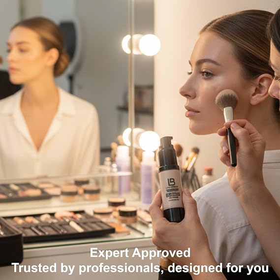 LB BB Cream Hydrating BB Cream with Hyaluronic Acid Anti-Aging Tinted Moisturizer with Retinol Moisturizing Beauty Balm for Daily Wear Non-Greasy and Light Sheer Tint Coverage Light