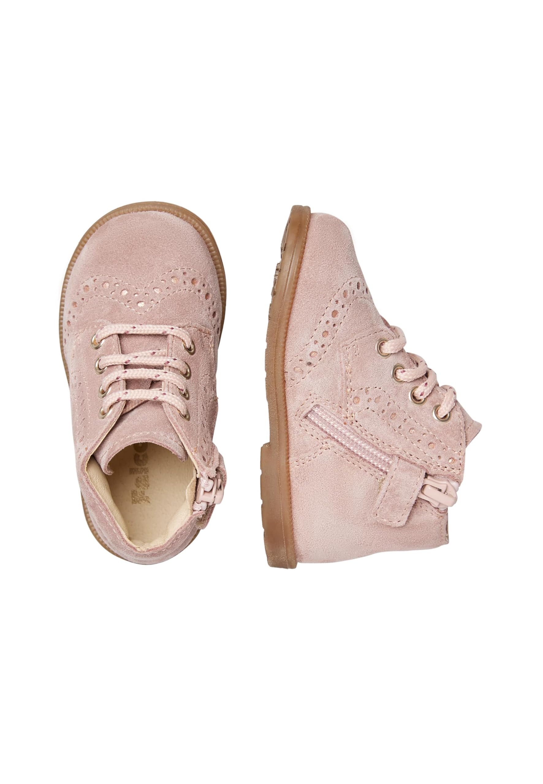 Falcotto FROL Zip Suede SPAZZ. Rose Scarpe da Bambini, Taglia 26