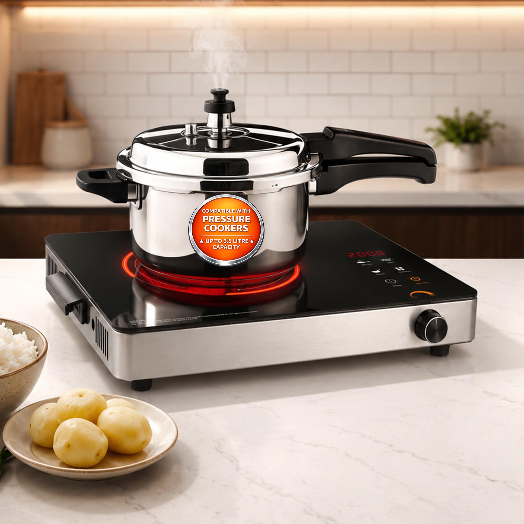 Glen Infrared Cooktop - Touch Sensor & Digital Display -3