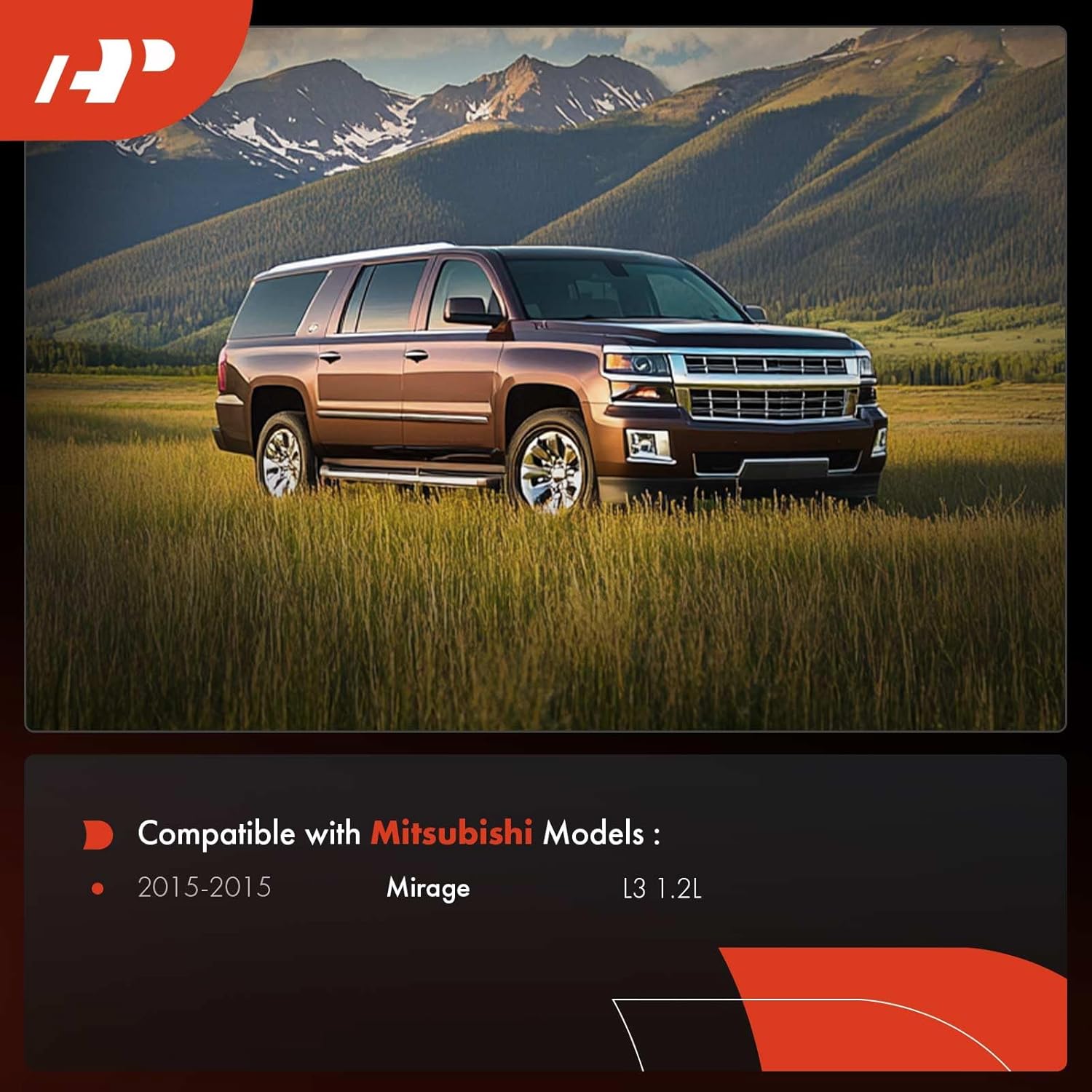 A-Premium Engine Timing Cover Compatible with Mitsubishi Mirage 2015 1.2L, Replace# 1060A142