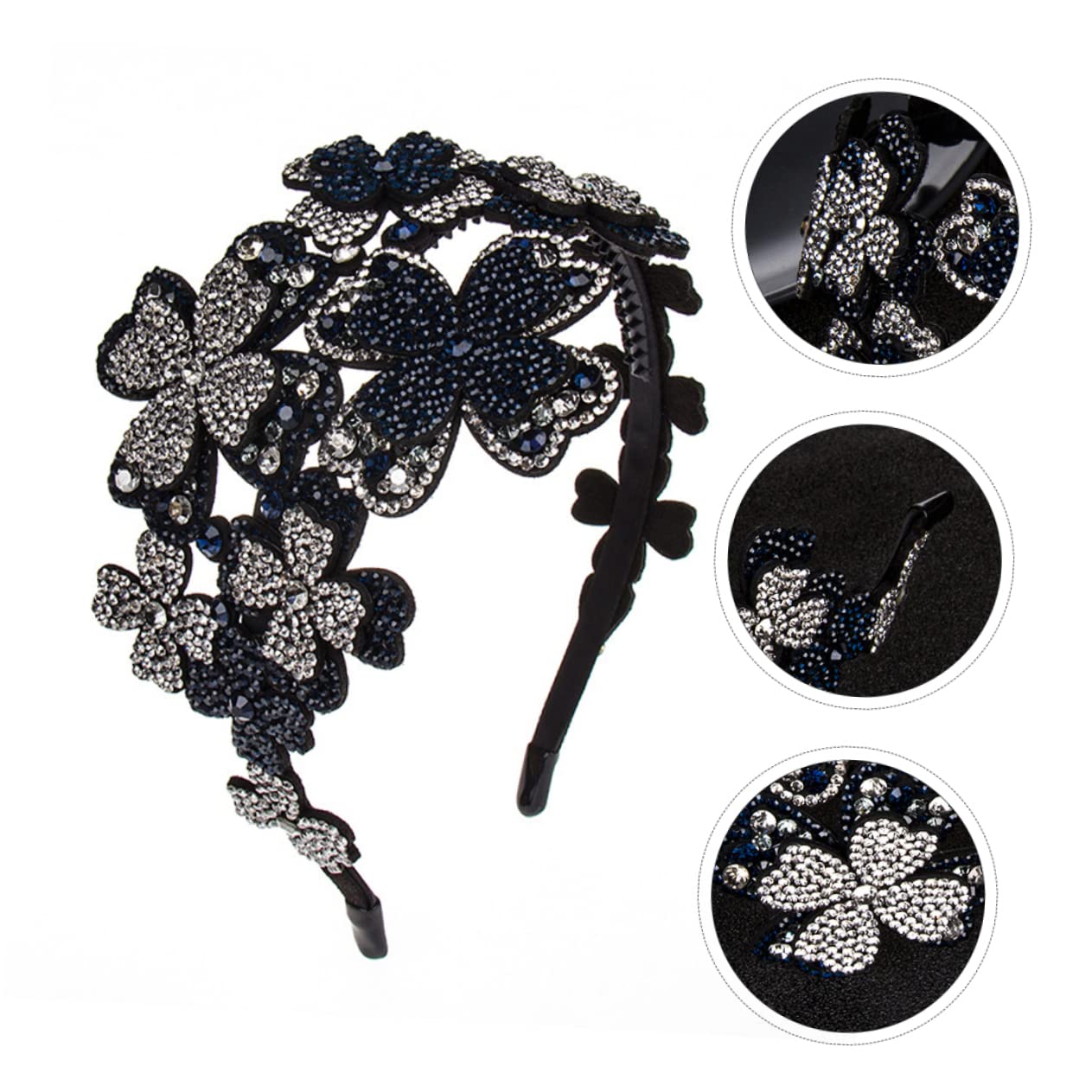 DOITOOL 3pezzi Cerchietto Flapper Accessorio Per e Ragazze Per Cerimonie Antiscivolo e Resistente