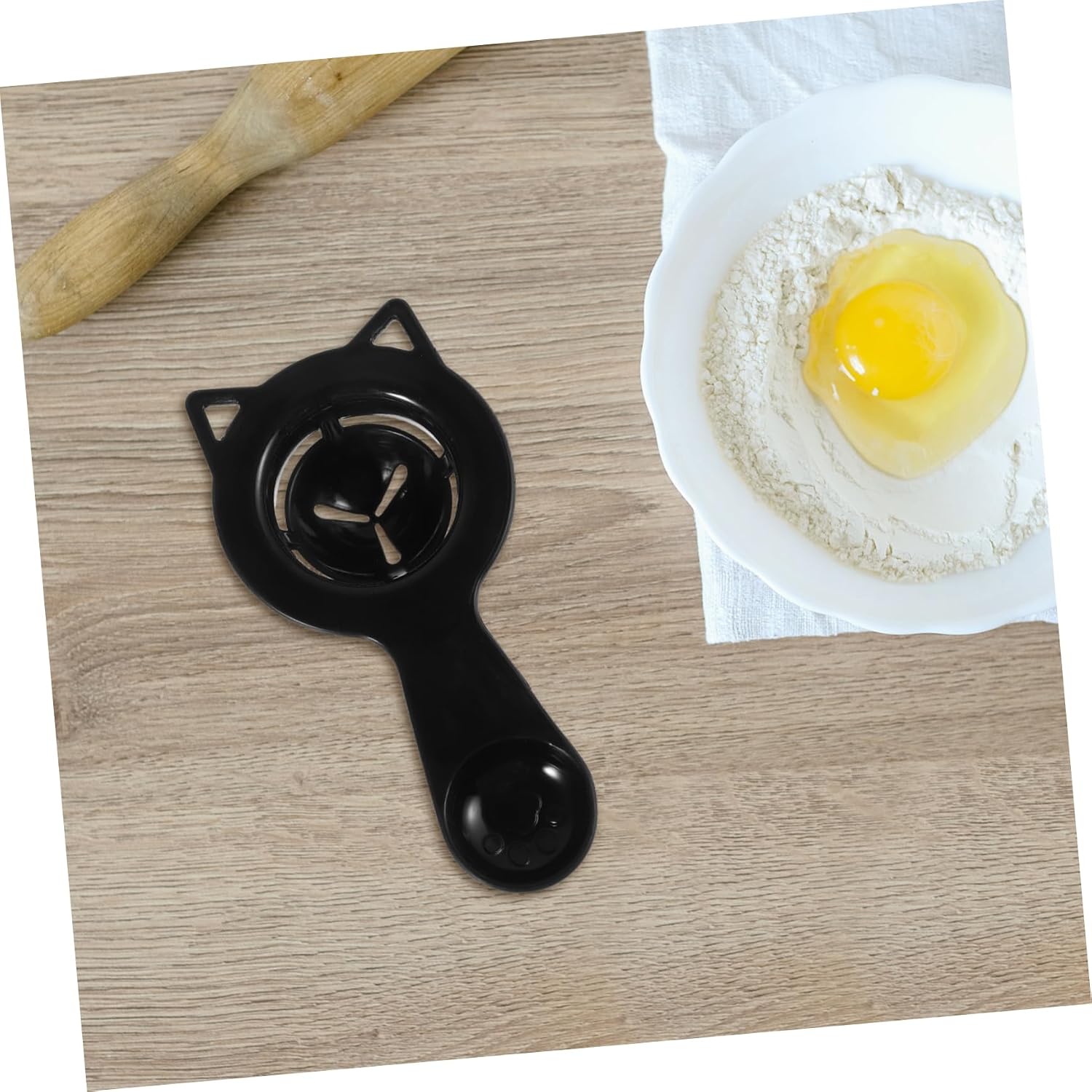 Cat Egg White Separator and Strainer Kitchen Tool for Baking