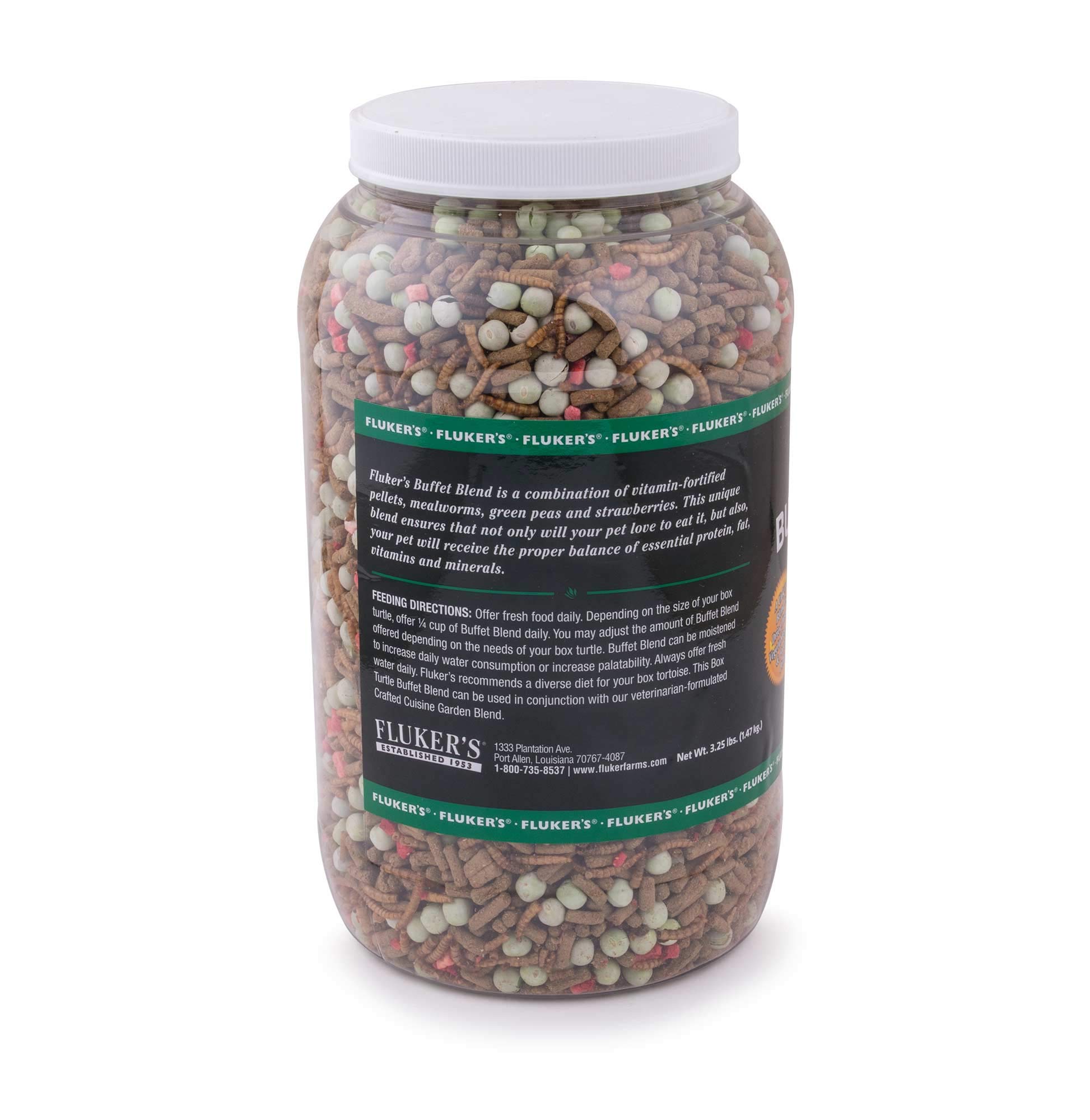Flukers 70028 Buffet Blend Box Turtle Food, 3.3 libras