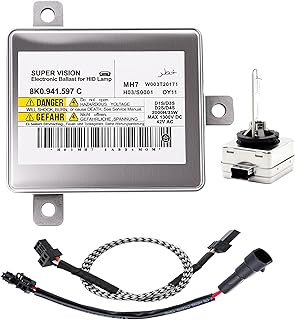 8K0941597C Xenon Headlight Ballast Control Unit Module Compatible for Audi A3 A4 A5 A6 A7 A8 Q5 Q7 S4-S8,for VW CC Eos Jetta Touareg,for Chrysler 300.with Igniter and D3S Bulb
