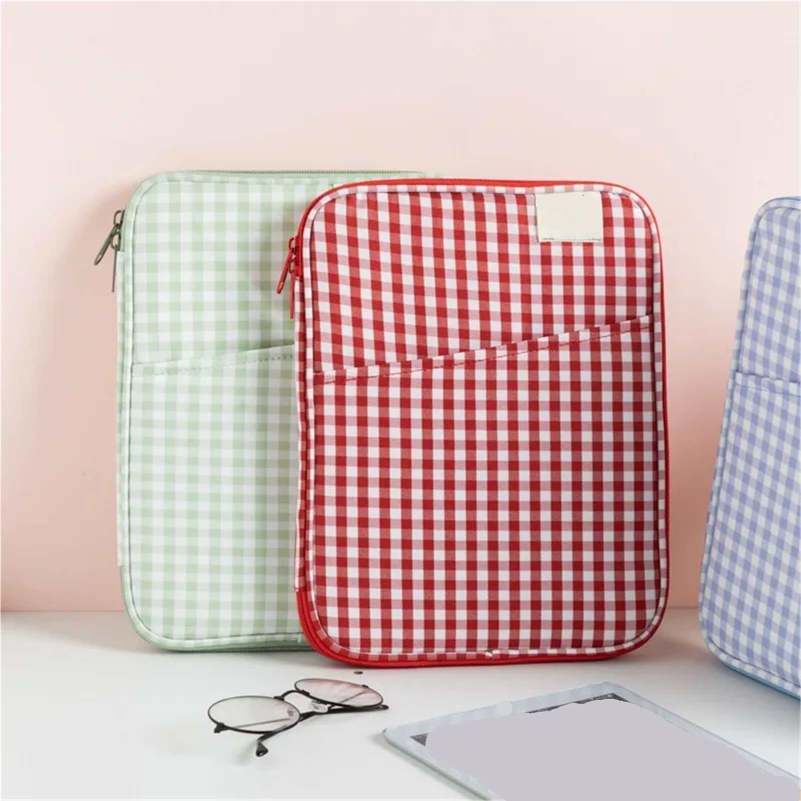 Bolsa Blanda De Tableta Bolsa for Tableta, Funda portátil for Tableta de 11/13 Pulgadas, Funda con Cremallera for Tableta, Bolsa for Tableta(Red,13inch 35x27cm)