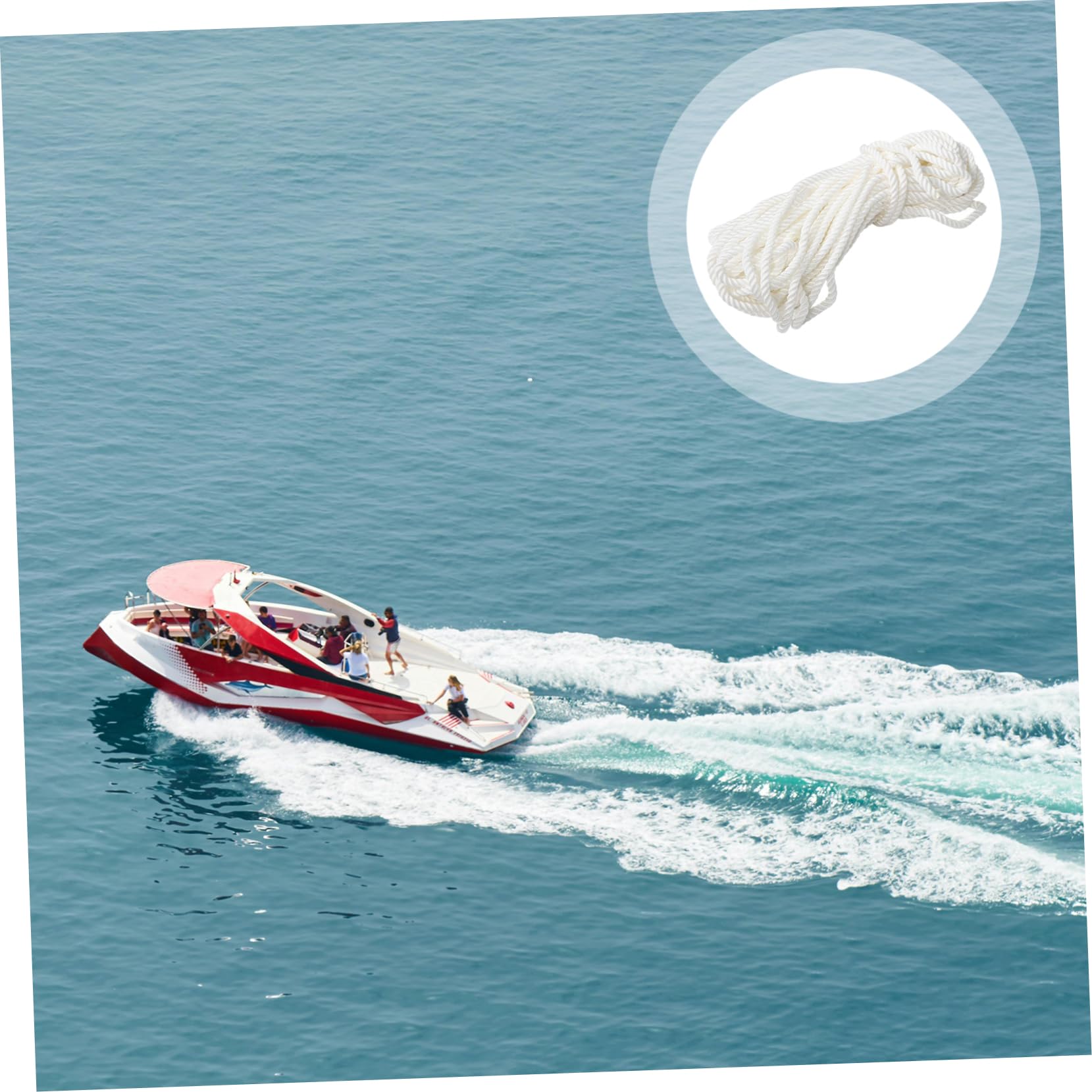Happyyami Weißes Nylon Yacht Seil Boots Anlegeleine Zum Anlegen Marinequalität Nylon Boots Seil Anlegeleine Für Boote Anlegeleinen Für Boote Festmacheleine Für